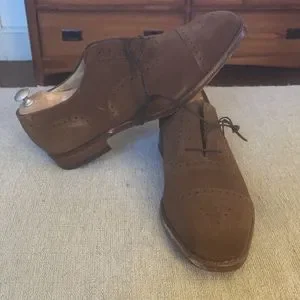 Charles Tyrwhitt Cap toe Dark Brown Suede Leather Dress Oxfords Size 11 Charles Tyrwhitt | Shoes | Charles Tyrwhitt Cap Toe Dark  main image 3